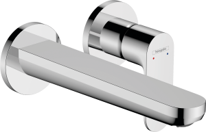 Внешняя часть смесителя для раковины hansgrohe Rebris S скрытого монтажа, настенный, с изливом 19.5 см 72528000, хром