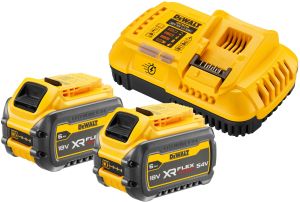 Набор DEWALT DCB118T2: 2 АКБ DCB546, Li-Ion, 18/54 В, 6/2 Ач и быстрое зарядное устройство DCB118, 18/54 В, 8 А (DCB118T2-QW)
