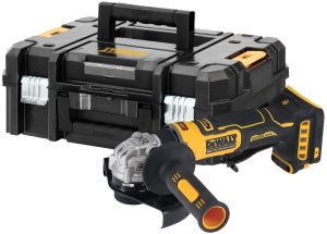Аккумуляторная угловая шлифмашина DEWALT DCG404NT, 18 В, 125 мм, 11000 об/мин, без АКБ и ЗУ, в кейсе TSTAK (DCG404NT-XJ)