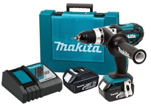 Аккумуляторная дрель-шуруповерт Makita DDF451RFE, 18 В, 1700 об/мин, с 2 АКБ 3 Ач и ЗУ, в кейсе