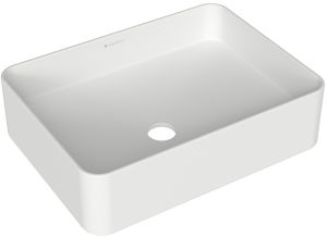 Раковина накладная Aqueduto ESPIRAL, прямоугольная 370*500, белый глянцевый (ESP0410)