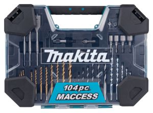 Набор ручного инструмента и оснастки Makita MACCESS E-22604, 104 шт., в кейсe