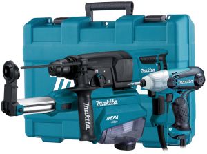 Набор электроинструмента Makita: дрель DP4021 + перфоратор HR2652, в кейсе (ACSET-26)