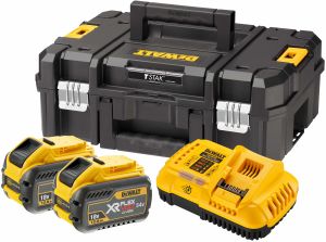 Набор DEWALT DCB118Y2T: 2 АКБ DCB548, Li-Ion, 18/54 В, 12/4 Ач и быстрое зарядное устройство DCB118, 18/54 В, 8 А, в кейсе TSTAK
