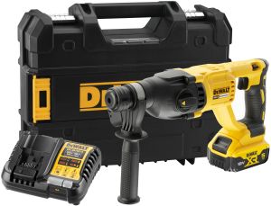 Аккумуляторный перфоратор DEWALT DCH133P1T, 18 В, 2.6 Дж, 5500 уд/мин, с АКБ 5 Ач и ЗУ, в кейсе TSTAK (DCH133P1NT-XJ)