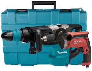 Набор электроинструмента Makita: ударная дрель M8101 + перфоратор HR5202C, в кейсе (ACSET-24)