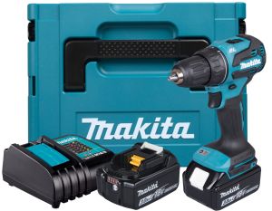 Аккумуляторная дрель-шуруповерт Makita DDF490SFJ, 18 В, 1900 об/мин, с 2 АКБ 3 Ач и ЗУ, в кейсе MakPac