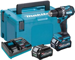 Аккумуляторная дрель-шуруповерт Makita DF002GD201, 40 В, 2200 об/мин, с 2 АКБ 2.5 Ач и ЗУ, в кейсе MakPac
