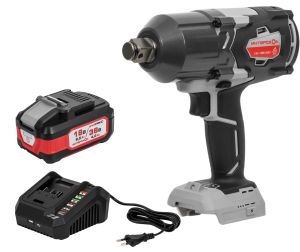 Аккумуляторный гайковерт ИНТЕРСКОЛ ГАУ-1200/36ВЭ, 36 В, 1200 Hм, 2050 уд/мин, с АКБ 4 Ач и ЗУ (819.1.0.70-B4C)