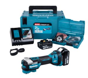 Аккумуляторный многофункциональный инструмент Makita DTM52RTJX1, 20000 об/мин, с 2 АКБ 5 Ач и ЗУ, в кейсе