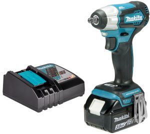 Аккумуляторный ударный гайковерт Makita DTW180, 18 В, 180 Нм, 3600 уд/мин, с АКБ 3 Ач и ЗУ (DTW180P1Z)