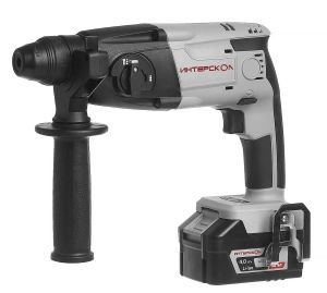 Аккумуляторный перфоратор ИНТЕРСКОЛ ПА-18/18Л2, 18 В, 1.3 Дж, 6900 уд/мин, с АКБ 4 Ач и ЗУ, в кейсе (329.4.1.74)