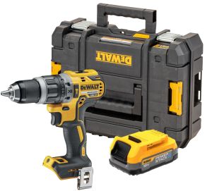 Ударная дрель-шуруповерт DEWALT DCD796E1T, 18 В, 2000 об/мин, 34000 уд/мин, с АКБ 1.7 Ач, в кейсе TSTAK (DCD796E1T-QW)