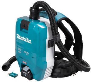 Аккумуляторный ранцевый пылесос Makita VC009G, 40 В, 2 л, с АКБ 5 Ач, без ЗУ (DUST-KITM10)