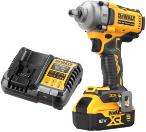 Аккумуляторный гайковерт DEWALT DCF892P1, 18 В, 1084 Нм, 3250 уд/мин, с АКБ 5 Ач и ЗУ (DCF892P1N-XJ)