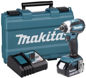 Аккумуляторный шуруповерт Makita DTD153RT, 18 В, 170 Нм, 3600 уд/мин, с АКБ 5 Ач и ЗУ, в кейсе