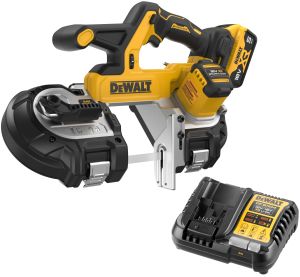 Аккумуляторная ручная ленточная пила DEWALT DCS378P1, 18 В, 174 м/мин, с АКБ 5 Ач и ЗУ (DCS378P1N-XJ)