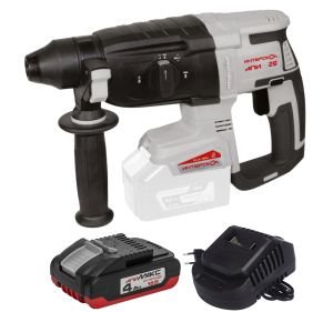 Аккумуляторный перфоратор ИНТЕРСКОЛ ПА-26/18ВM, 18 В, 2.8 Дж, 5300 уд/мин, с АКБ 4 Ач и ЗУ, в кейсе (731.0.0.70-B4C)