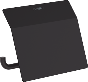 Держатель для туалетной бумаги hansgrohe AddStoris с крышкой 41753670, матовый черный