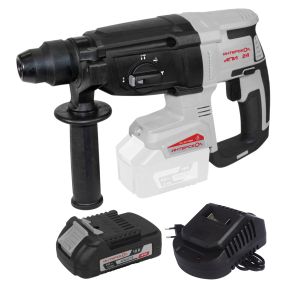 Аккумуляторный перфоратор ИНТЕРСКОЛ ПА-24/18ВM, 18 В, 2.6 Дж, 5300 уд/мин, с АКБ 2 Ач и ЗУ, в кейсе (730.0.0.70-B2C)