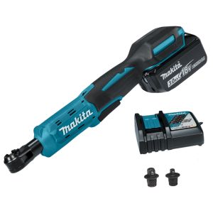 Аккумуляторная угловая трещотка Makita DWR180RF, 18 В, 47.5 Нм, 800 об/мин, с АКБ 3 Ач и ЗУ