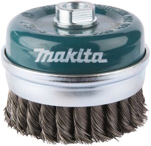 Щетка проволочная чашечная Makita (d100 мм, толщ. проволоки 0.5 мм, пучки, металл, M14х2), D-29290