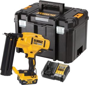 Аккумуляторный гвоздезабивной пистолет DEWALT DCN680P1T, 18 В, с АКБ 5 Ач и ЗУ, в кейсе TSTAK (DCN680P1NT-XJ)