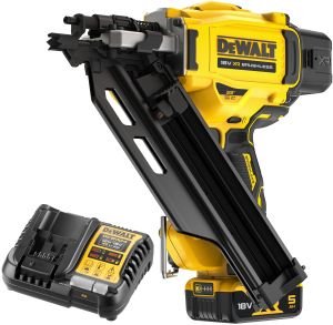 Аккумуляторный гвоздезабивной пистолет DEWALT DCN950P1, 18 В, с АКБ 5 Ач и ЗУ (DCN950P1N-XJ)