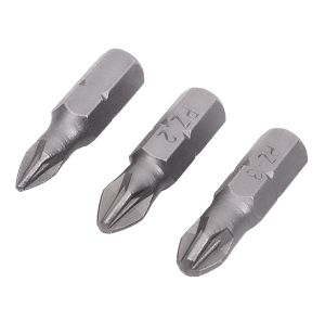 Бита ИНТЕРСКОЛ PZ1/PZ2/PZ3, 25 мм хвостовик 1/4", 3 шт. (0400.003)