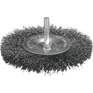 Щетка проволочная дисковая Makita (d38 мм, толщ. проволоки 0.3 мм, гофрированная, металл, 6 мм), D-39958
