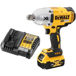 Аккумуляторный гайковерт DEWALT DCF897P1, 18 В, 1627 Нм, 2400 уд/мин, с АКБ 5 Ач и ЗУ (DCF897P1N-XJ)