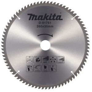 Пильный диск по мультиматериалу Makita D-81751, 260х30х1.8 мм