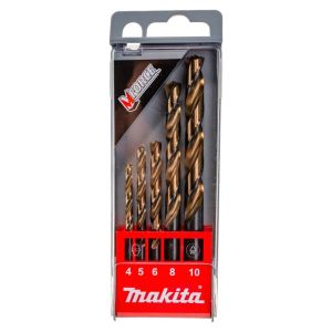 Набор сверл по металлу Makita HSS 4-10 мм, 5 шт., D-30508