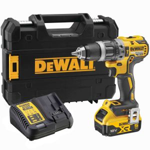 Ударная дрель-шуруповерт DEWALT DCD796P1, 18 В, 2000 об/мин, 34000 уд/мин, с АКБ 5 Ач и ЗУ, в кейсе TSTAK (DCD796P1-QW)