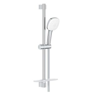 Душевой гарнитур GROHE Tempesta Cube 110 с мыльницей, 2 режима струи, душевая штанга 600 мм, 13,5 л/мин, хром (27928003)