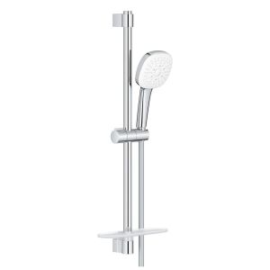 Душевой гарнитур GROHE Tempesta Cube 110 с мыльницей, 3 режима струи, душевая штанга 600 мм, 13,5 л/мин, хром (27929003)