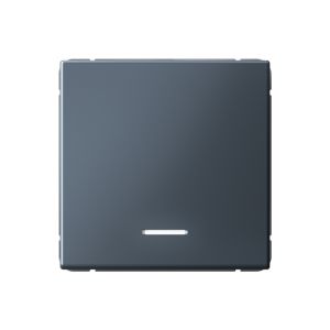 Выключатель 1-клавишный с подсветкой Systeme Electric (Schneider Electric) ArtGallery, 10А, грифель, GAL000713