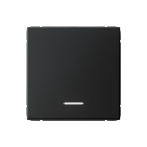 Выключатель 1-клавишный с подсветкой Systeme Electric (Schneider Electric) ArtGallery, 10А, карбон, GAL001013