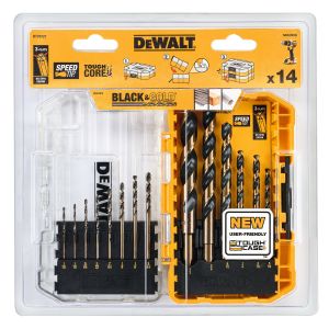 Набор сверл DEWALT, по металлу Black & Gold HSS-G 14 шт., DT70727