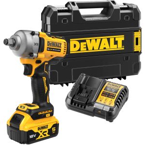 Аккумуляторный гайковерт DEWALT DCF891P1T, 18 В, 1084 Нм, 3250 уд/мин, с АКБ 5 Ач и ЗУ, в кейсе TSTAK (DCF891P1NT-XJ)