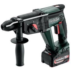Аккумуляторный перфоратор Metabo KH 18 LTX 24, 18 В, 2.1 Дж, 5200 уд/мин, 1400 об/мин, с 2 АКБ 4 Ач и ЗУ, в кейсе, 601712510