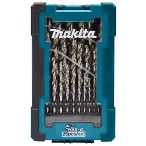 Набор сверл по металлу Makita HSS 1-13 мм, 25 шт., D-67555