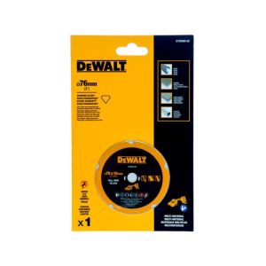 Отрезной диск алмазный DEWALT, по мультиматериалу, 76x10 мм, DT20590