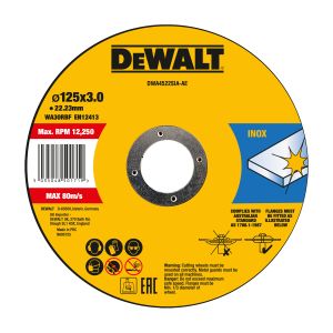 Диск отрезной DEWALT DWA4522SIA, по металлу, 125х22.23х3 мм (DWA4522SIA-AE)