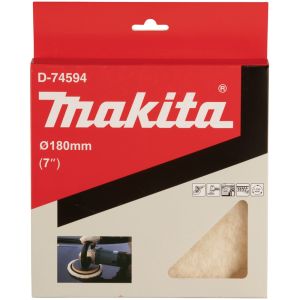 Насадка для полировки из шерсти Makita 180 мм (липучка), D-74594