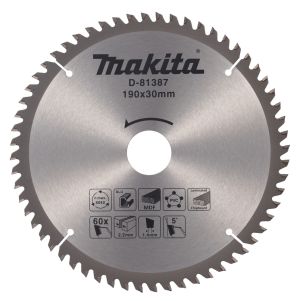 Диск пильный Makita D-81387, по мультиматериалу, 190х30х2.2 мм, 5 шт. (D-81387-5)