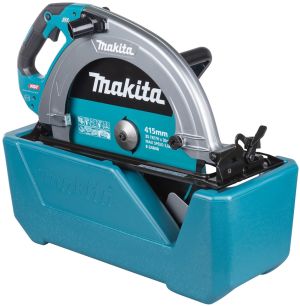 Аккумуляторная дисковая пила Makita HS013GZ, 40 В, 415 мм, 2100 об/мин, без АКБ и ЗУ, на подставке