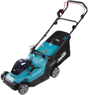 Аккумуляторная газонокосилка Makita LM004GM103, 40 В, 3800 об/мин, 50 л, с АКБ 4 Ач и ЗУ