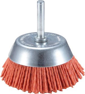 Щетка нейлоновая чашечная Makita (d63 мм, красная, G80, 6 мм), D-45515