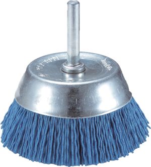 Щетка нейлоновая чашечная Makita (d50 мм, синяя, G240, 6 мм), D-45537
